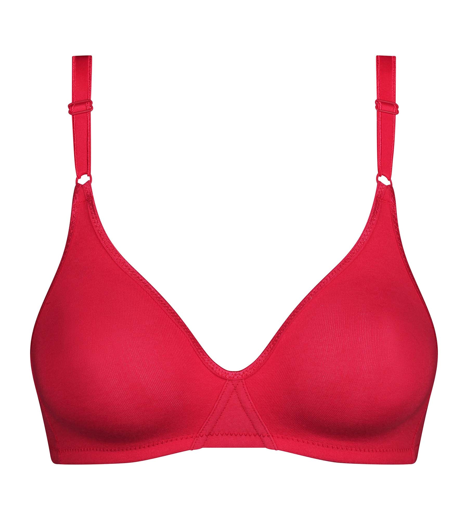 Red cotton triangle bra Dim Daily DIM