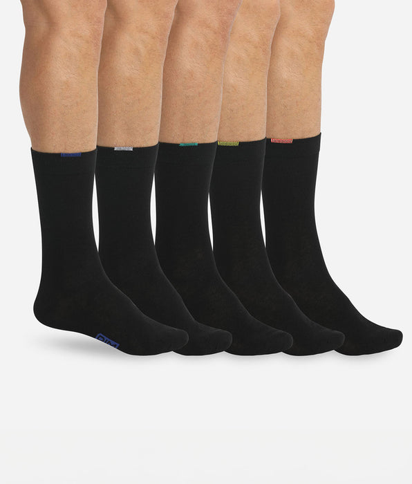 DIM Lote de 5 pares de calcetines negros EcoDIM para hombre