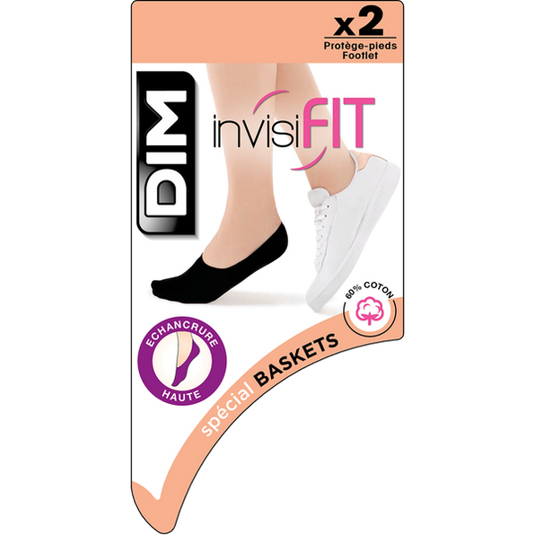 DIM 2er-Pack Sneaker-Füßlinge weiß - InvisiFit