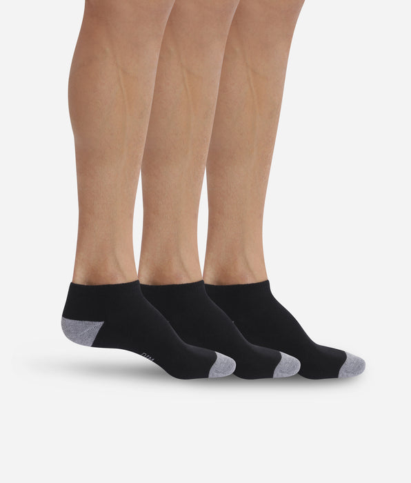 DIM Pack of 3 pairs of black EcoDIM Micro trainer socks
