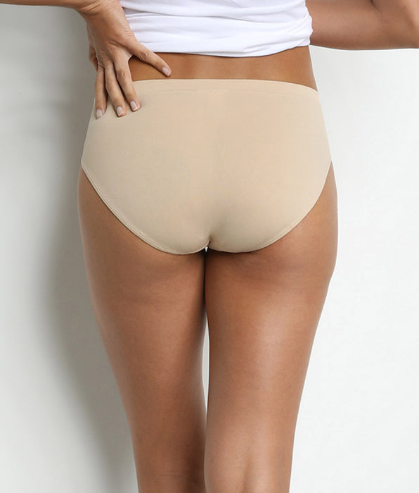 DIM 2er-Pack nudefarbene Slips aus Mikrofaser - Pockets EcoDIM