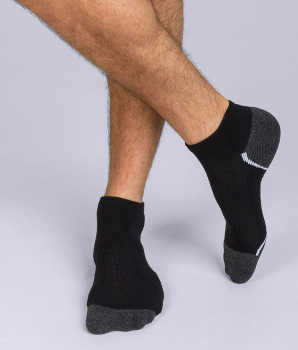 DIM Set van 3 zwarte sneakersokken voor Heren Dim Sport