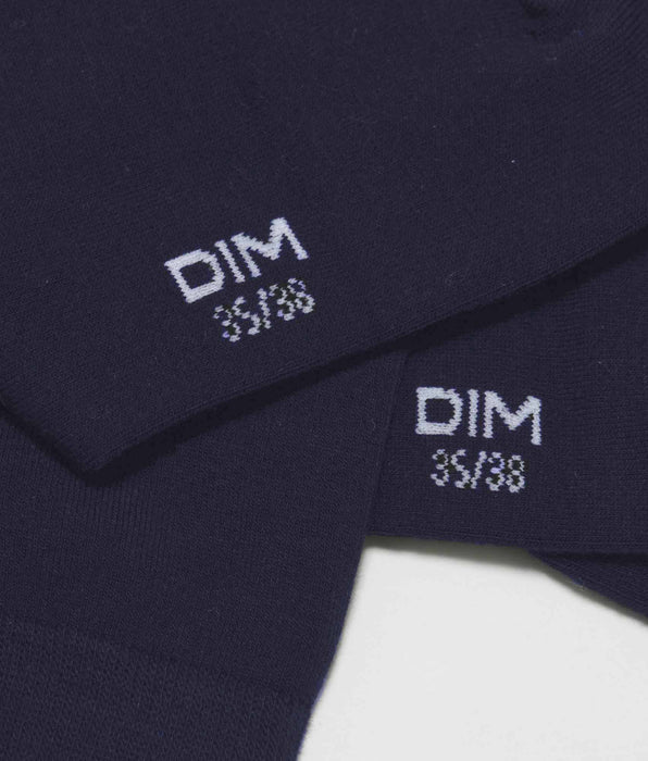 DIM Pack of 2 pairs of women's viscose socks in Navy Blue Dim Bambou