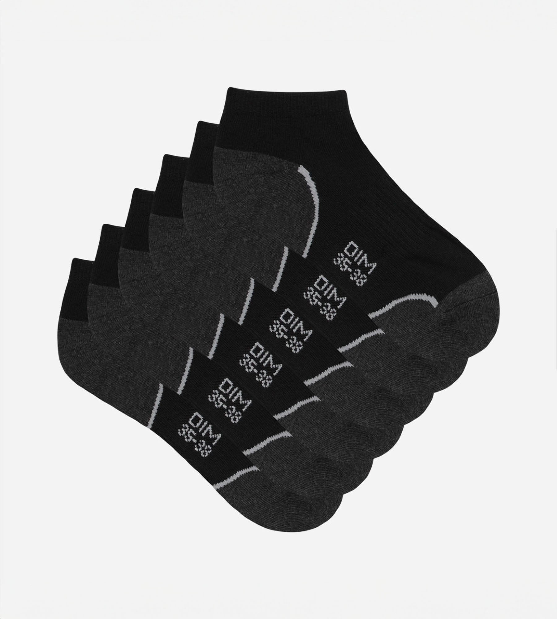 Pack of 3 Pairs of Women's Light Impact Short Socks - Dim Sport | DIM