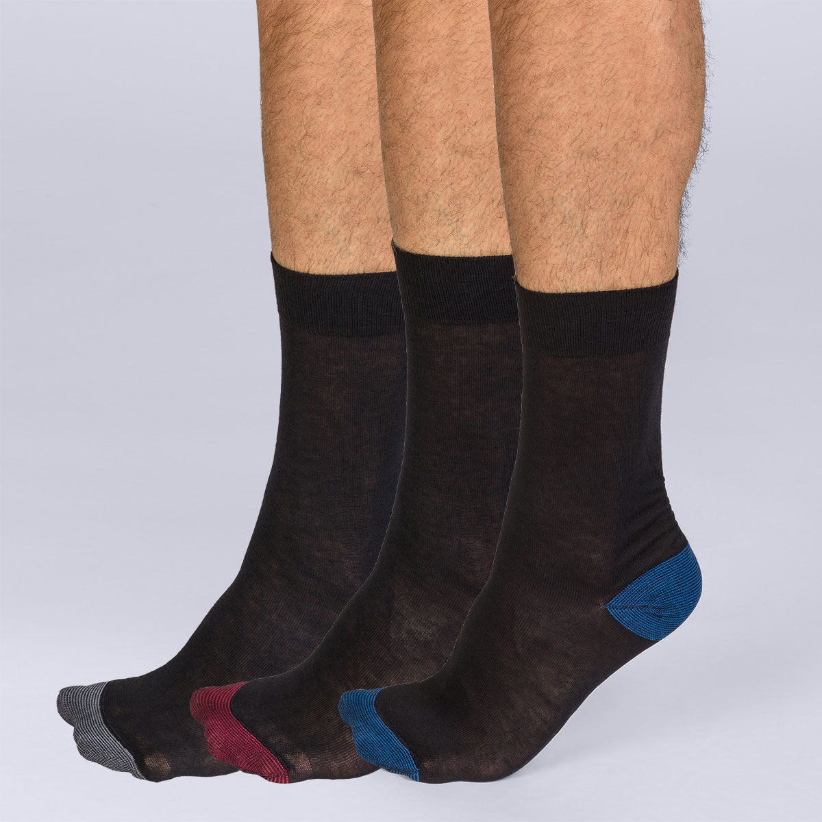 Chaussettes Mi-mollet Unisexes - Lot De 3 Paires Noires, Confortables, Respirantes, Pour Sport Et Quotidien