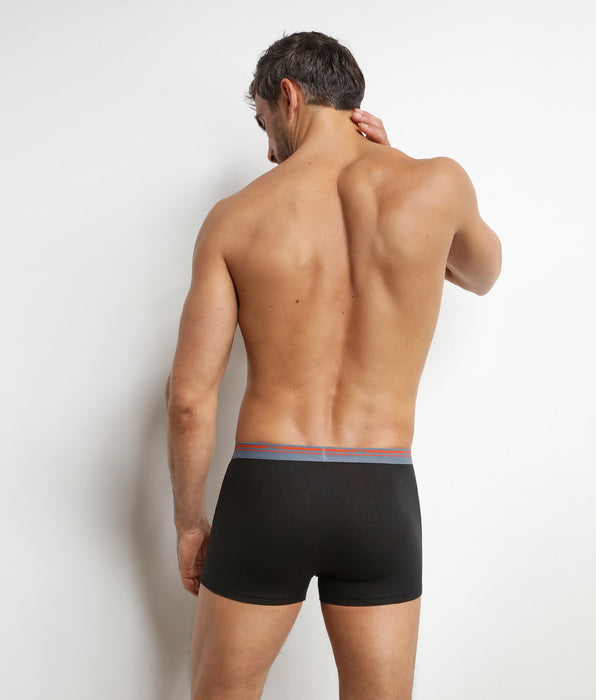 DIM ⁣⁢Pack de 2 boxers algodão stretch Preto para homem Daily Colors⁤⁣