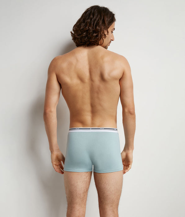 DIM Pack of 3 Classic colours Blue grey men's stretch cotton boxers