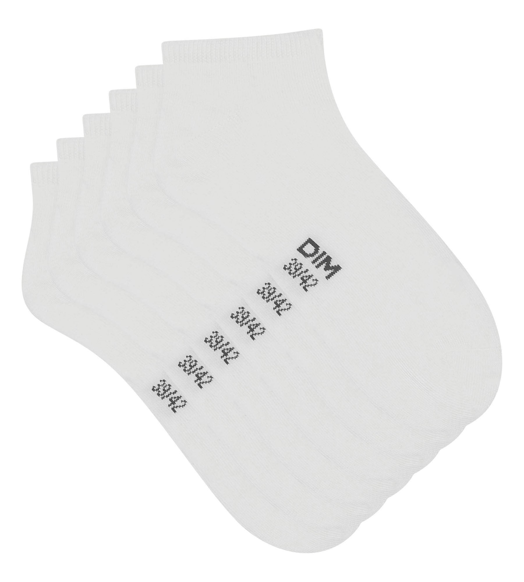 Lot 4 paires de chaussettes invisibles blanc femme | La Halle Lot 4 paires de chaussettes invisibles blanc femme | La Halle