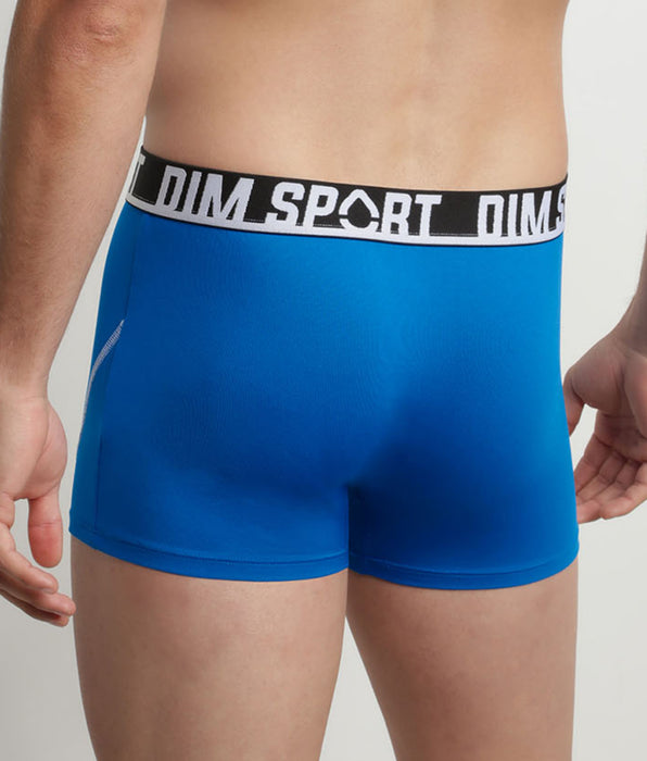 DIM ⁣⁢Pack de 3 boxers homem microfibra termorreguladora Azul Dim Sport⁤⁣