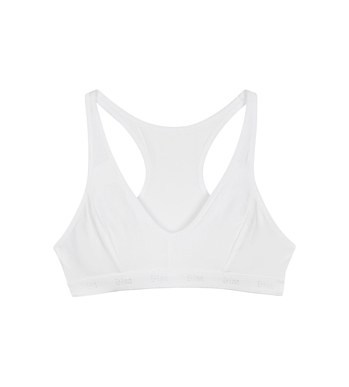 Brassière de sport blanche DIM Pocket Micro Girl | DIM