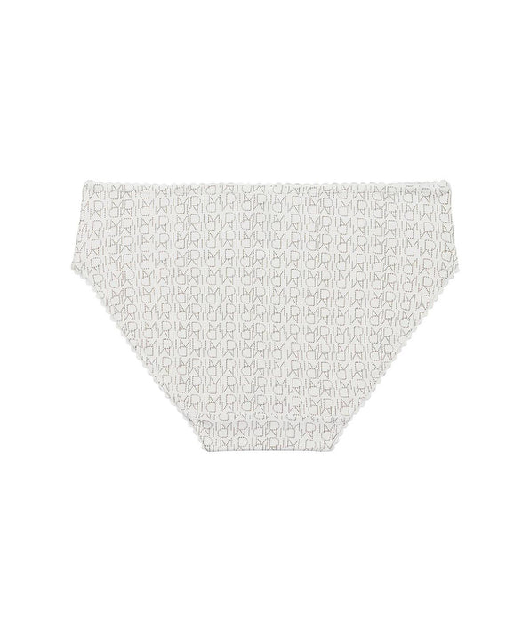 DIM White brief with logo print for girl - Dim Touch