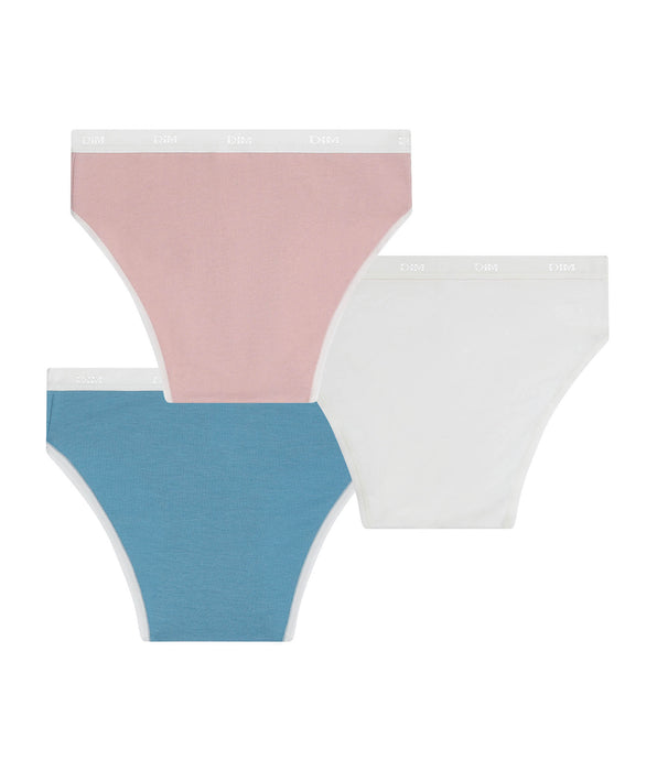 DIM Pack de 3 braguitas para niñas Perle Les Pockets Ecodim Kids
