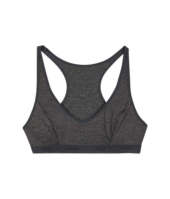 DIM Girls' microfiber sports bra in Dark Heather Grey Dim Micro