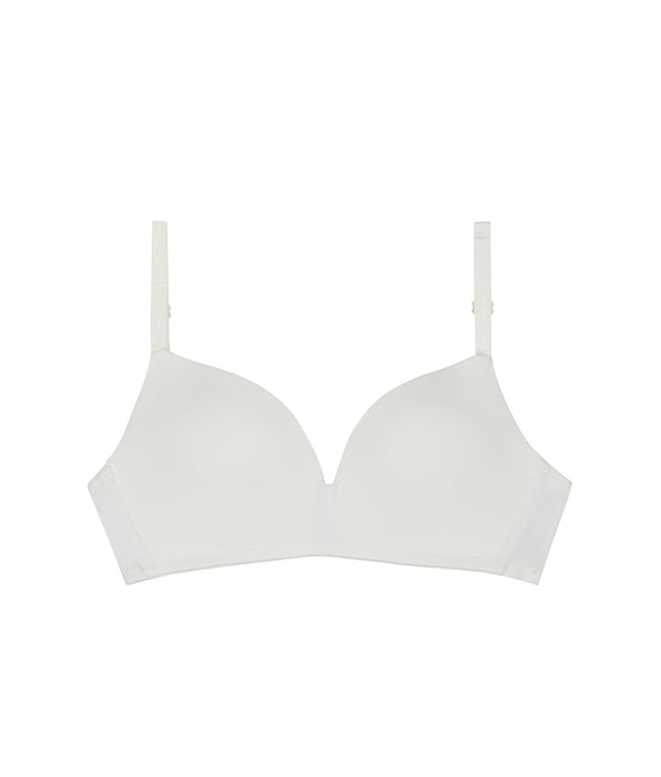DIM Soutien-gorge triangle Blanc à coques pour fille Dim Invisible