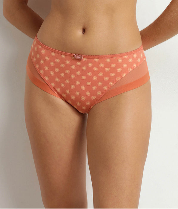 DIM Dim Generous women's microfibre and tulle briefs with sun motif