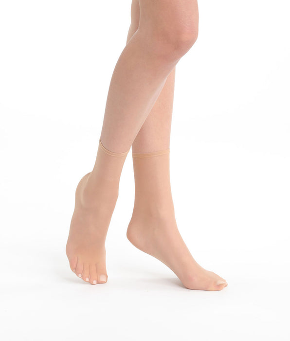 DIM 2er-Pack sandfarbene transparente Söckchen - DIM Sublim