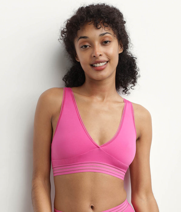 DIM Wireless Microfibre Triangle Bra in Fuchsia Oh My Dim's