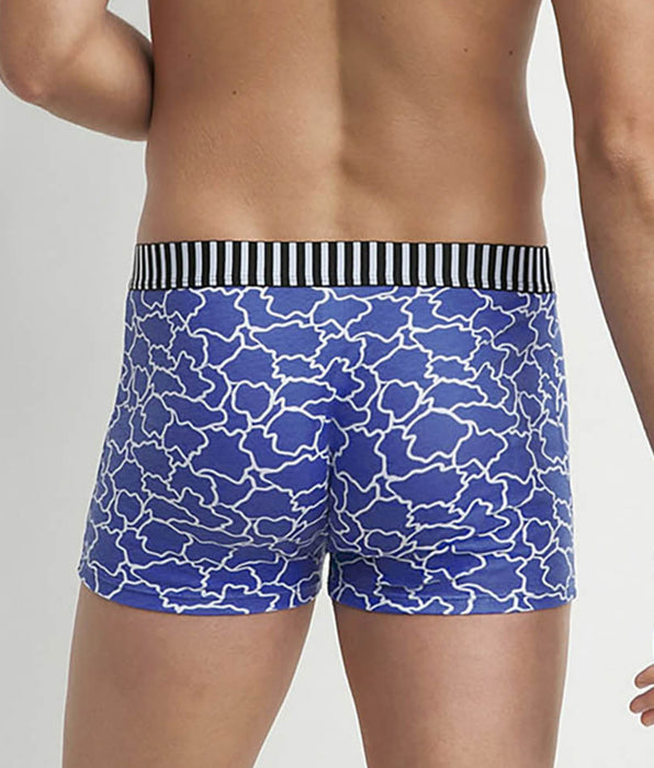 DIM Pack of 3 men's Dim Vibes blue black cloud pattern boxers