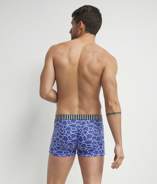 DIM Pack of 3 men's Dim Vibes blue black cloud pattern boxers