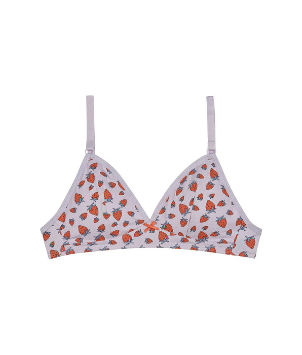 DIM Les Pockets Strawberry wireless stretch cotton triangle bra
