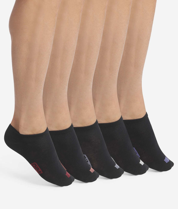 DIM Pack of 5 pairs of men's black cotton socks with EcoDim labels
