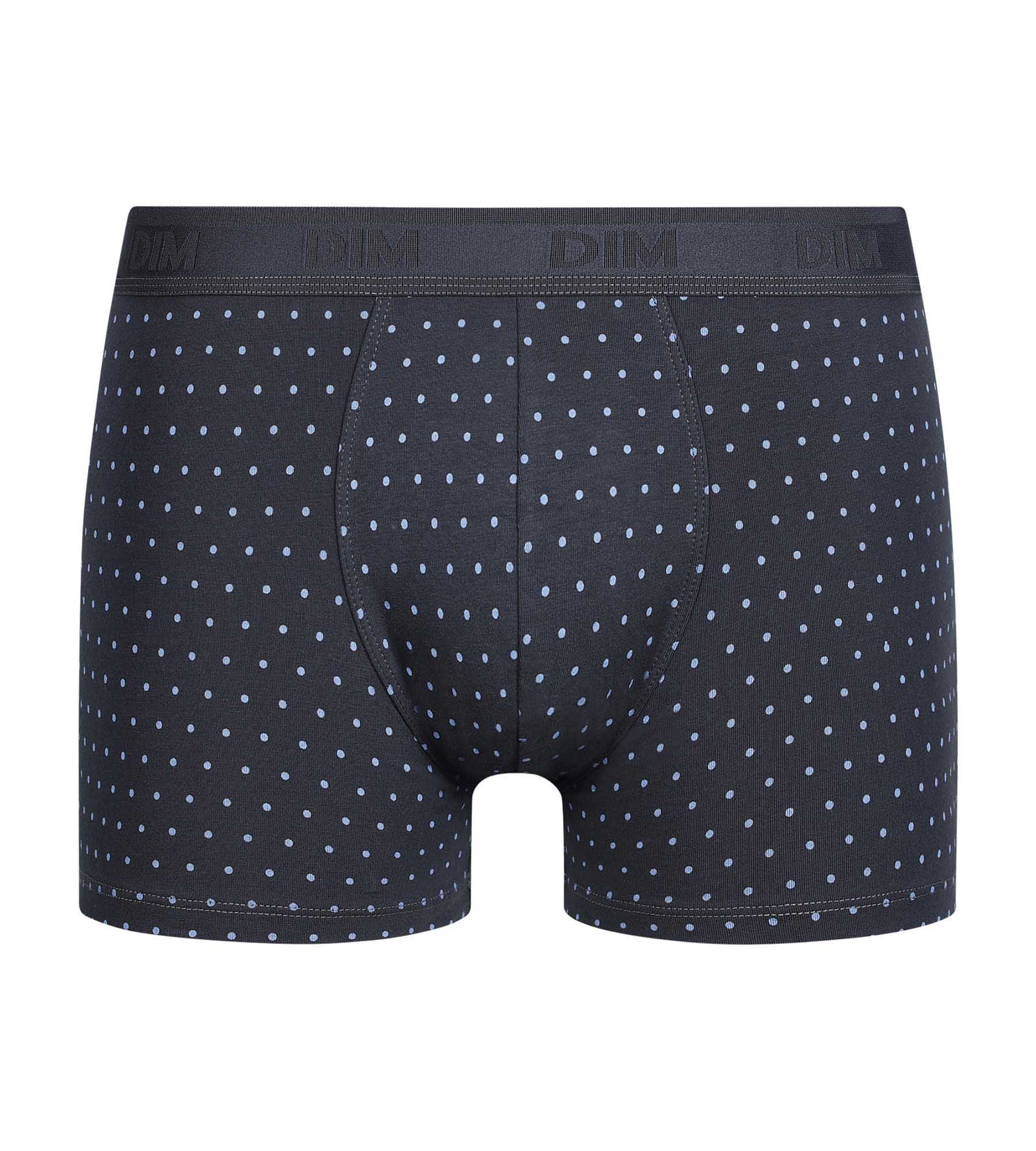 Cotton Stretch boxershort voor heren in lavendel met stippen DIM