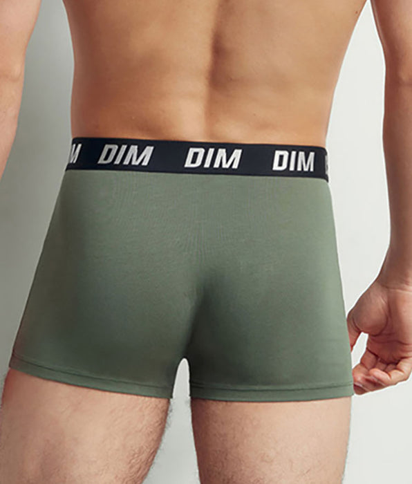 DIM Lot de 2 boxers homme à thermorégulation active Vert Regul Activ