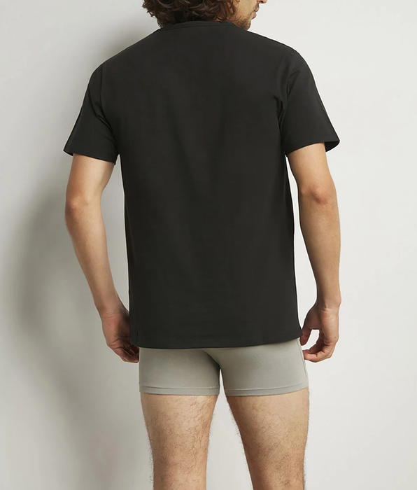 DIM 2er-Pack schwarze T-Shirts mit V-Ausschnitt und Wärmeregulierung - Regul'Activ