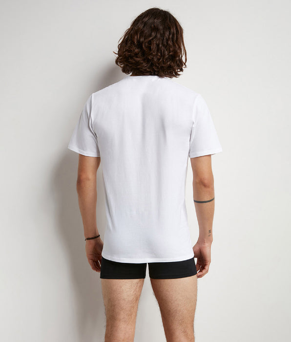 DIM Dim Sport Pack of 2 white men's white round neck T-shirts with active temperature regulation