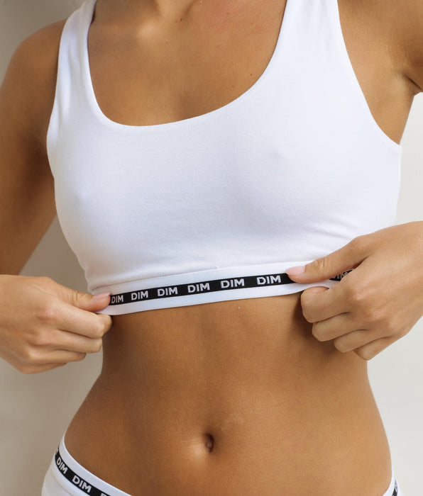 DIM Brassière femme Blanche Dim Icons
