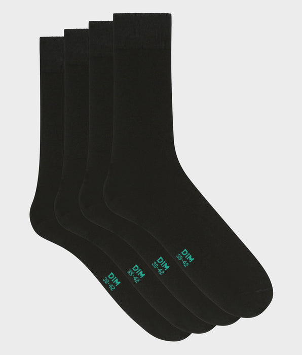 DIM 2er-Pack schwarze Herrensocken aus Bio-Baumwolle - DIM Good