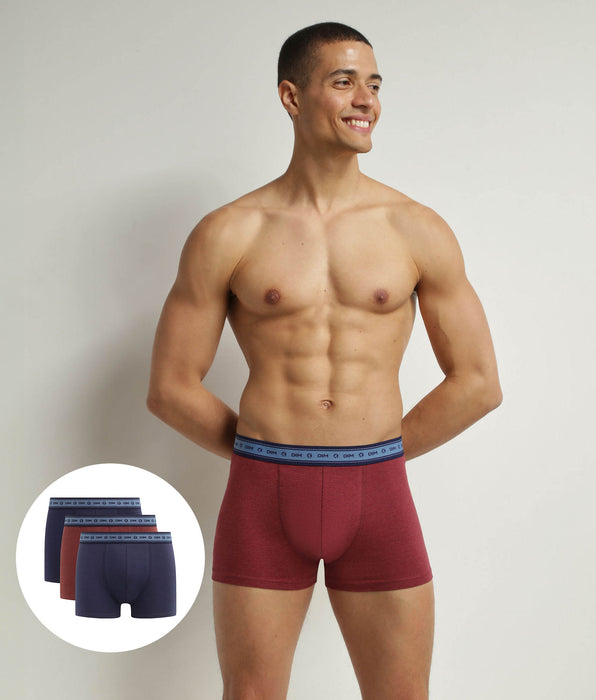 DIM Pack of 3 boxers men's Blue Red Denim organic cotton Dim Good