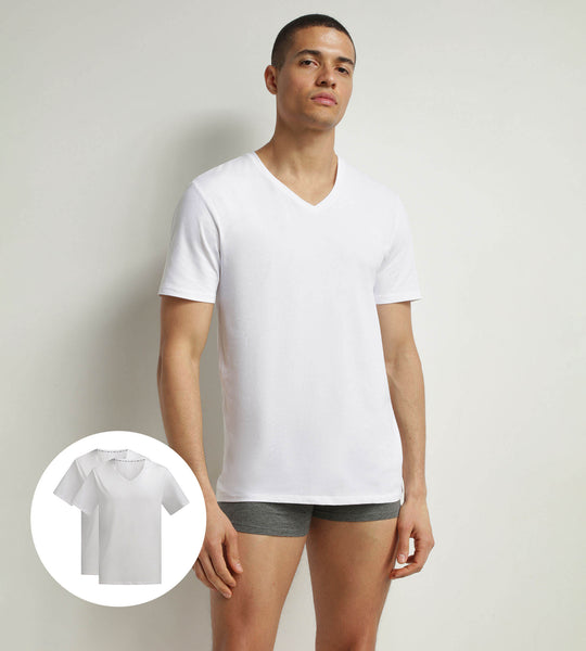 Tee-shirt blanc cassé à typo bleu coton bio garçon