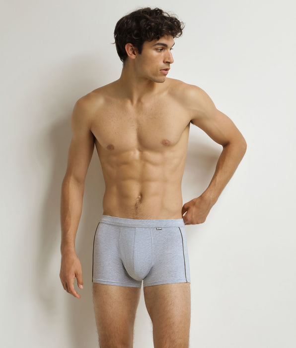 DIM Men's ash grey Classic Cotton boxer shorts
