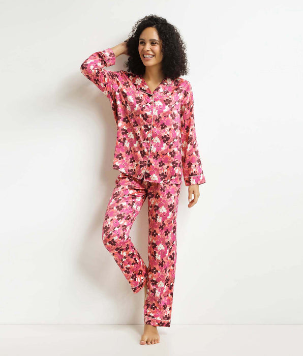 DIM Women's pyjama set Fig with flowers Don't Disturb