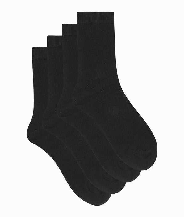 DIM Pack of 2 pairs of women's black Thermo Fleece socks