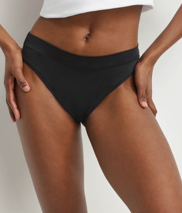 DIM Women's Thong in Black Modal Cotton Dim Comfort Collection