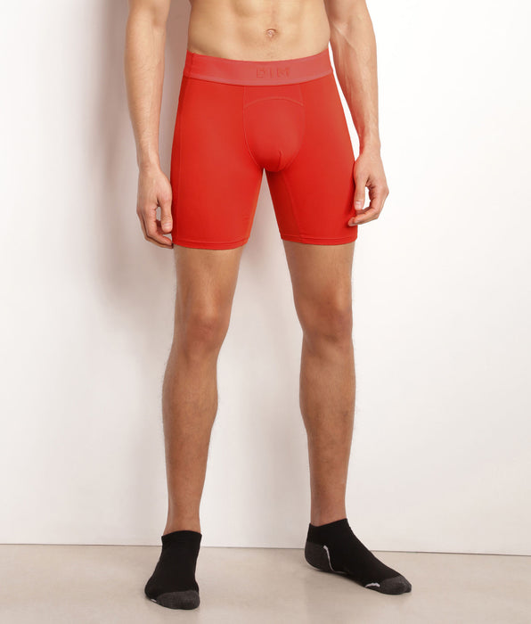 DIM Men's long boxer shorts Orange Dim Move