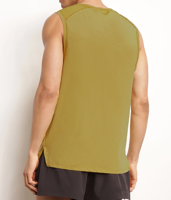 DIM Men's sports tank top in breathable material Olive Dim Move
