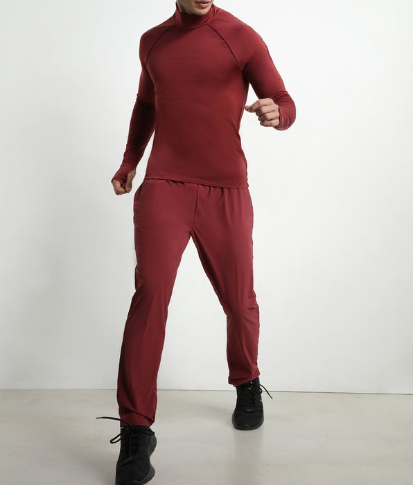 DIM Men's stretch jersey chino pants Bordeaux Dim Move
