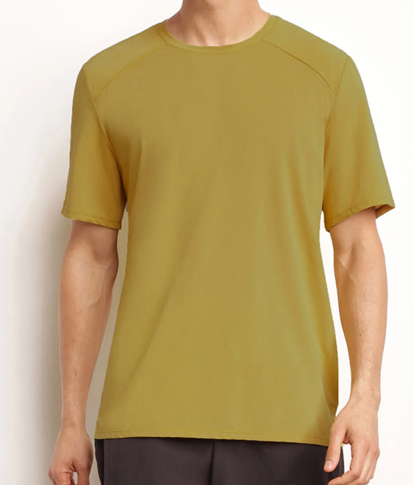 DIM T-shirt de sport homme en matière aérée Olive Dim Move