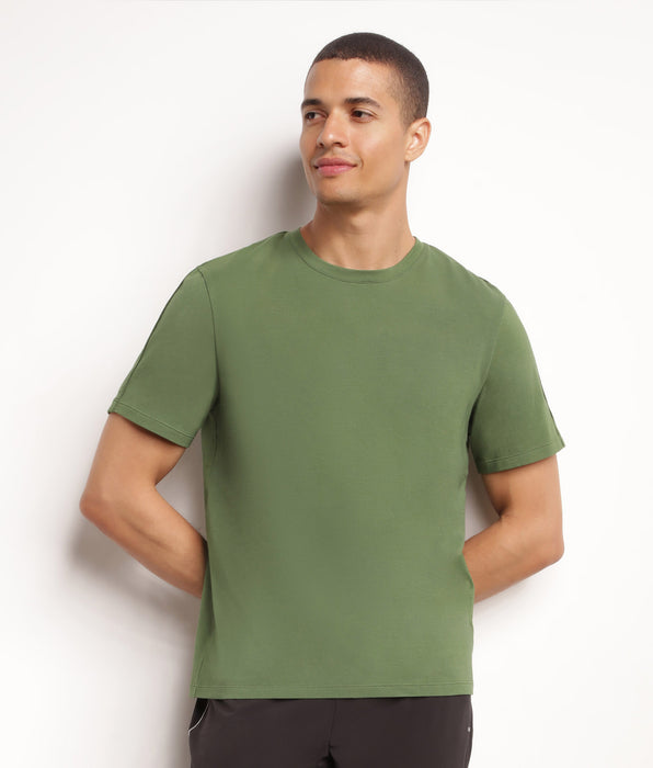 DIM Thermoregulating men's sports T-shirt in khaki Dim Move jersey