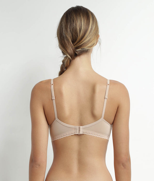 DIM Sujetador triángulo con aros y relleno Nude Daily Micro