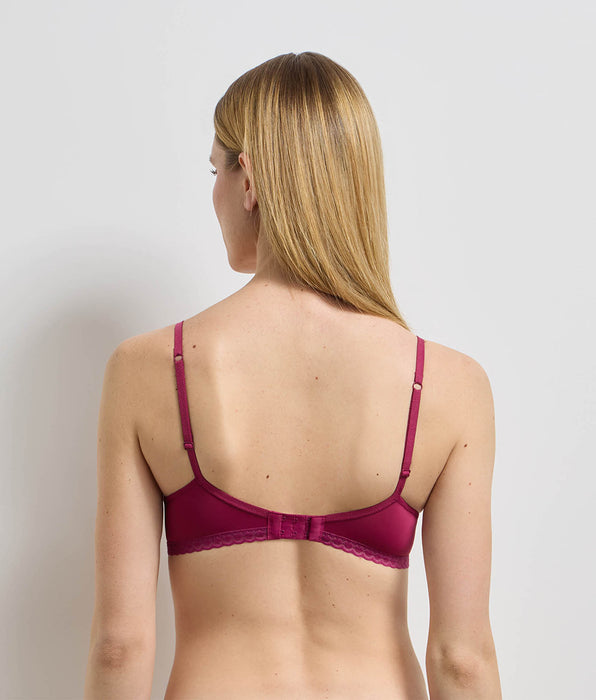 DIM Soutien-gorge triangle sans armatures framboise intense Daily Micro