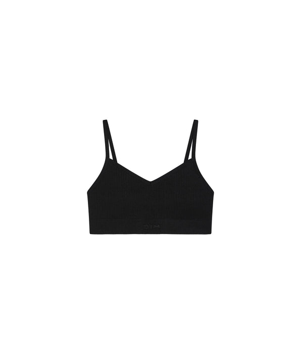 DIM Brassière fille sans couture en microfibre Noir Dim