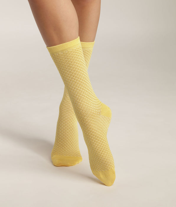 DIM Women's viscose socks Lemon embossed effect Dim Style
