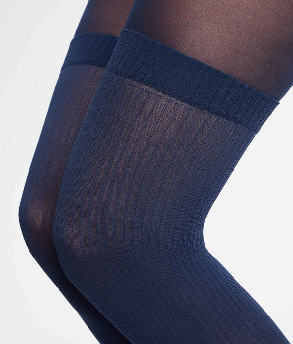 DIM Fantasie-Strumpfhose mit Marine-Trompe-l’œil-Effekt 25/45D Style