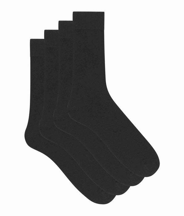 DIM Pack of 2 pairs of black Thermo socks for men