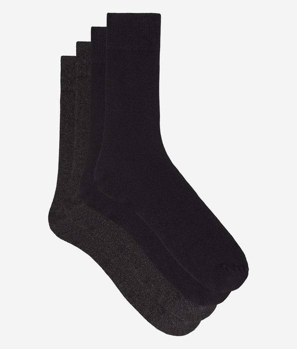 DIM 2er-Pack Thermo-Socken für Herren aus anthrazitgrauer Baumwolle