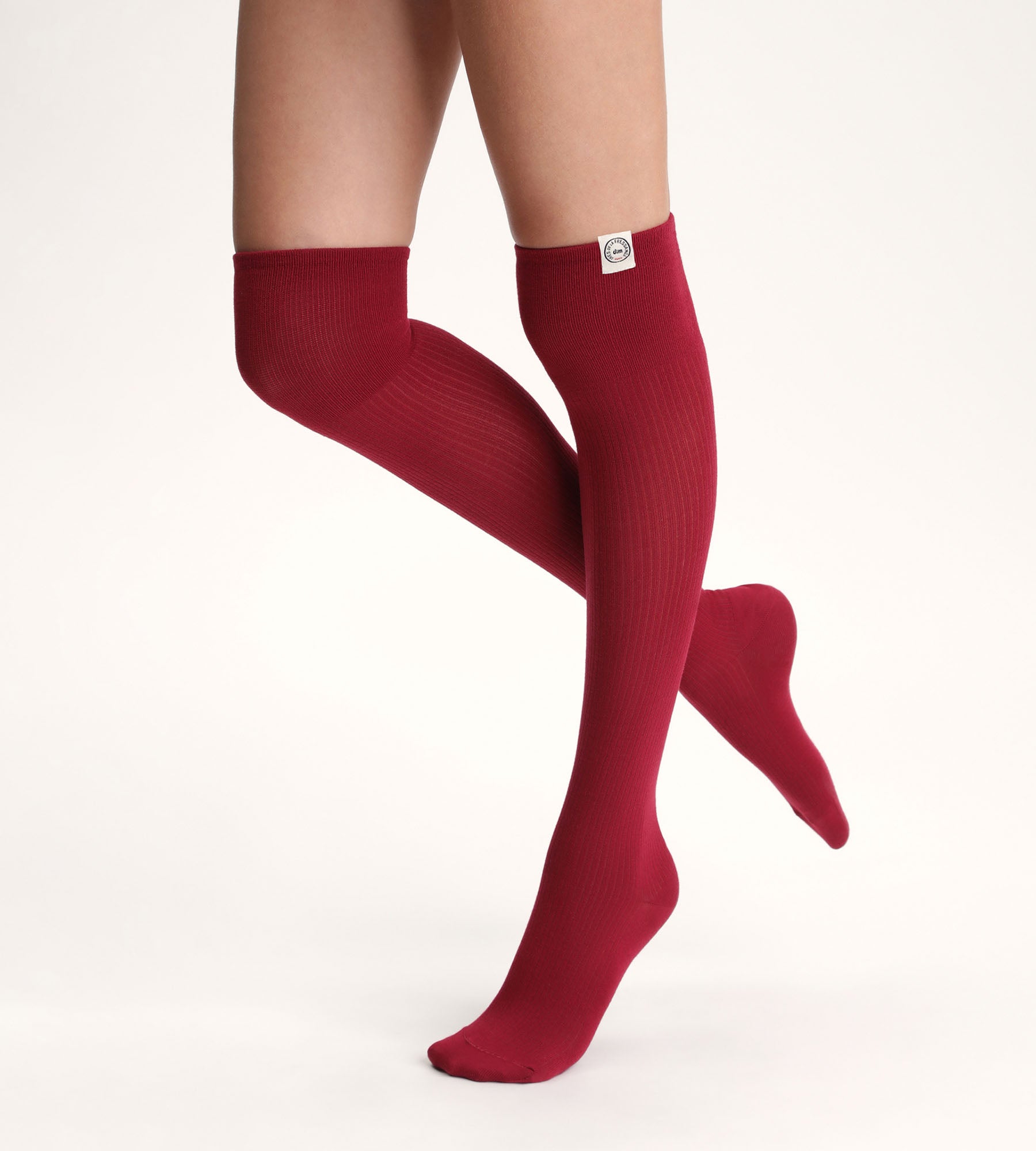 Women's high socks Red Dim x Ines de La Fressange | DIM
